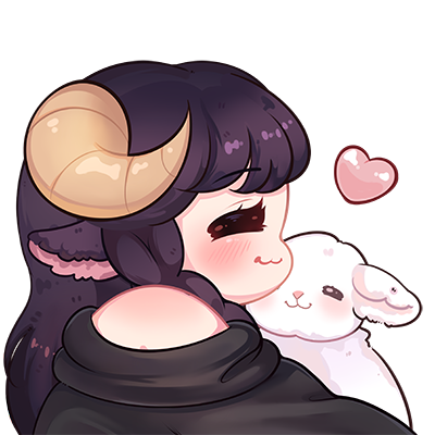 Lamb hugs sheep!